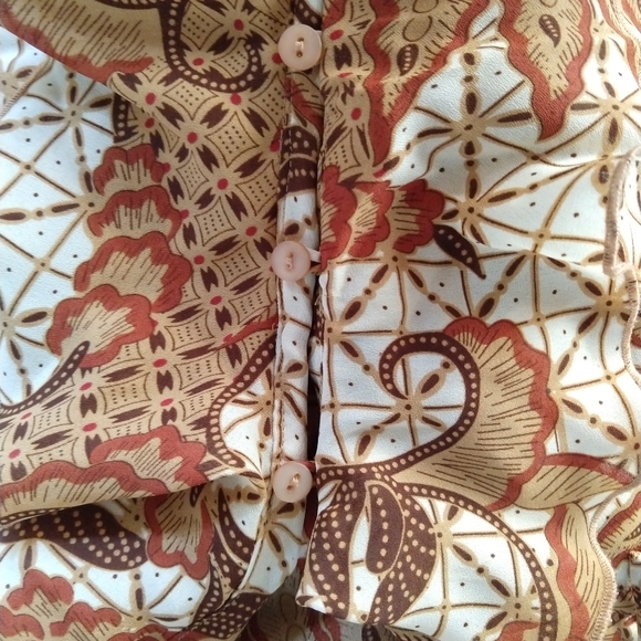 Vintage Sunny Leigh EUC Ruffled Sleeveless Blouse. Size Medium. - Picture 9 of 9